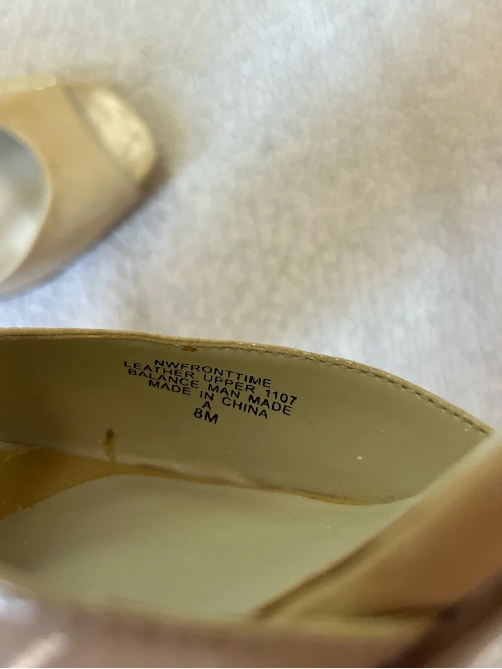 Y2K Nine West Buckle Cream High Heels 8 Womens
